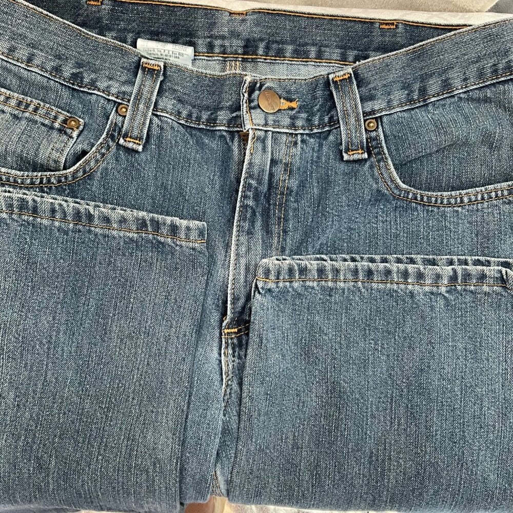 Carhartt Men's Relaxed Fit Blue Denim Jeans Size 33 X 30‎